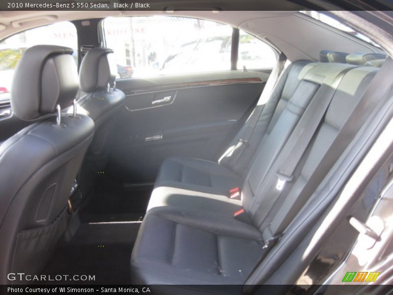 Black / Black 2010 Mercedes-Benz S 550 Sedan