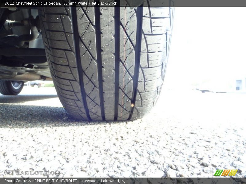 Summit White / Jet Black/Brick 2012 Chevrolet Sonic LT Sedan