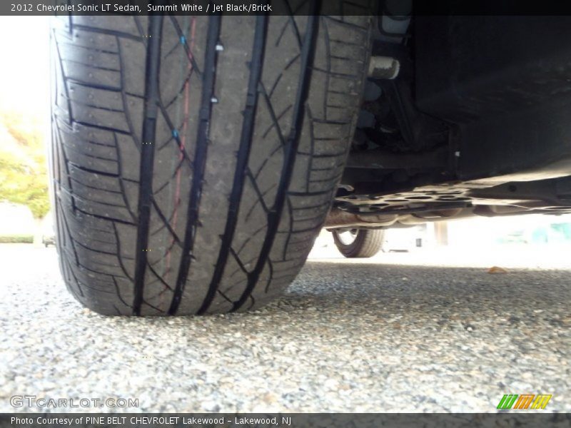 Summit White / Jet Black/Brick 2012 Chevrolet Sonic LT Sedan