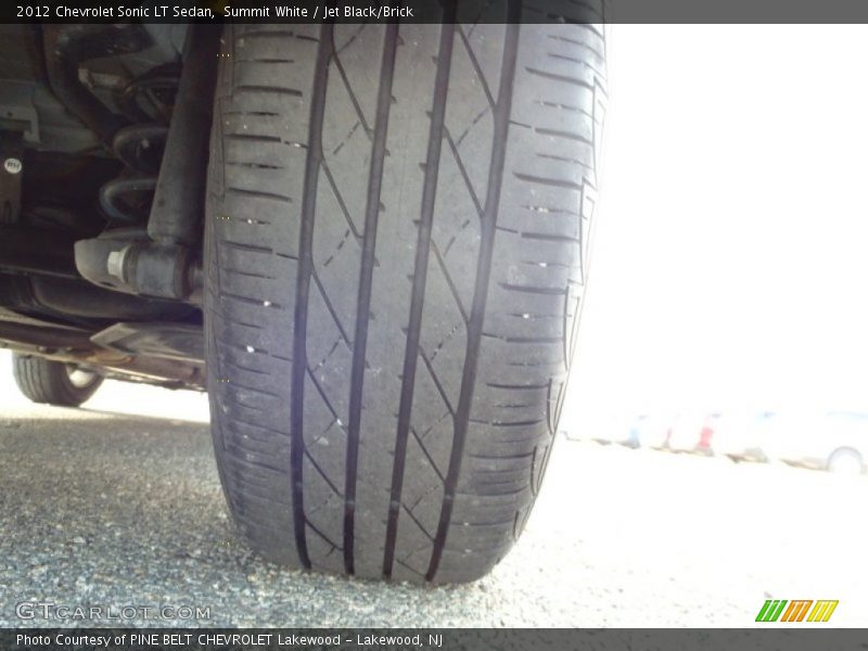 Summit White / Jet Black/Brick 2012 Chevrolet Sonic LT Sedan