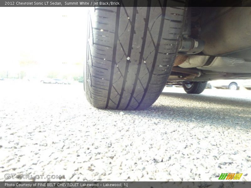 Summit White / Jet Black/Brick 2012 Chevrolet Sonic LT Sedan