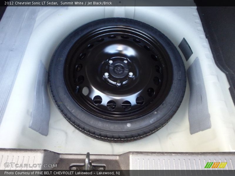 Summit White / Jet Black/Brick 2012 Chevrolet Sonic LT Sedan