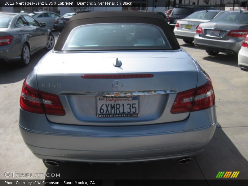 Diamond Silver Metallic / Black 2013 Mercedes-Benz E 350 Cabriolet