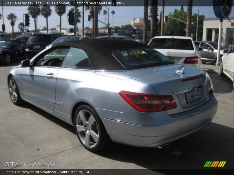 Diamond Silver Metallic / Black 2013 Mercedes-Benz E 350 Cabriolet