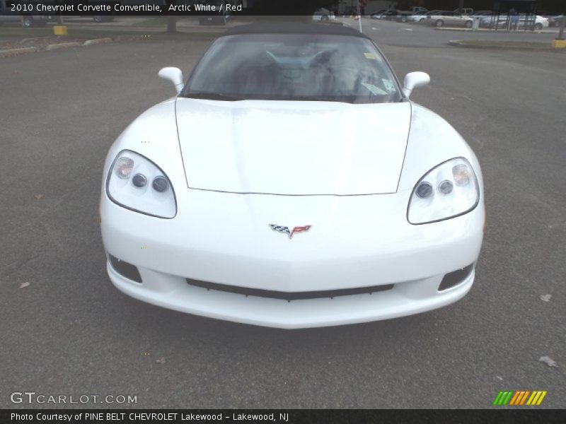 Arctic White / Red 2010 Chevrolet Corvette Convertible