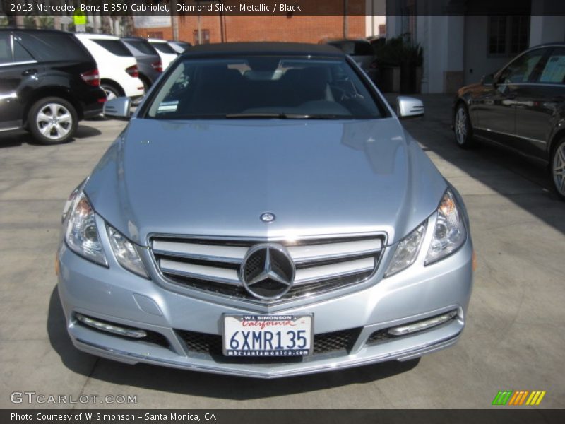Diamond Silver Metallic / Black 2013 Mercedes-Benz E 350 Cabriolet