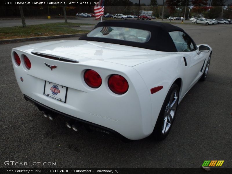 Arctic White / Red 2010 Chevrolet Corvette Convertible