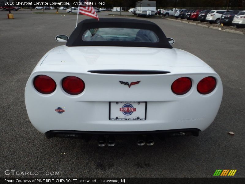 Arctic White / Red 2010 Chevrolet Corvette Convertible