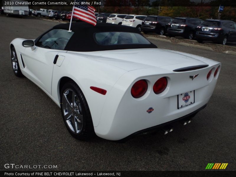 Arctic White / Red 2010 Chevrolet Corvette Convertible
