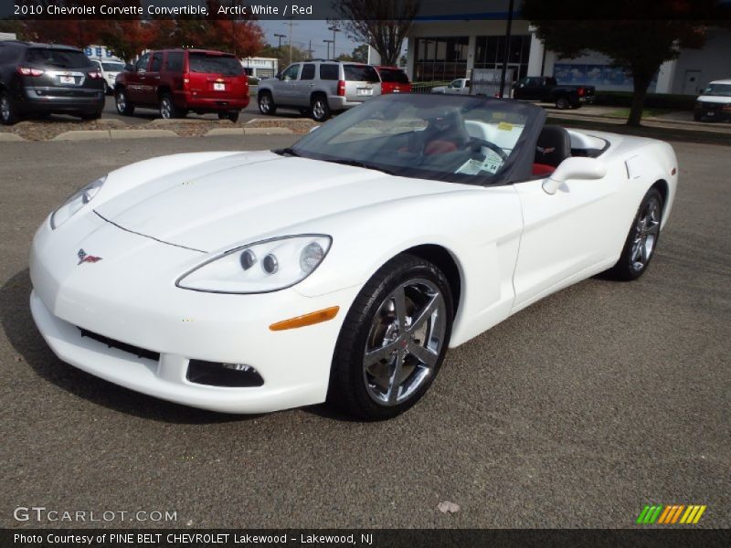 Arctic White / Red 2010 Chevrolet Corvette Convertible