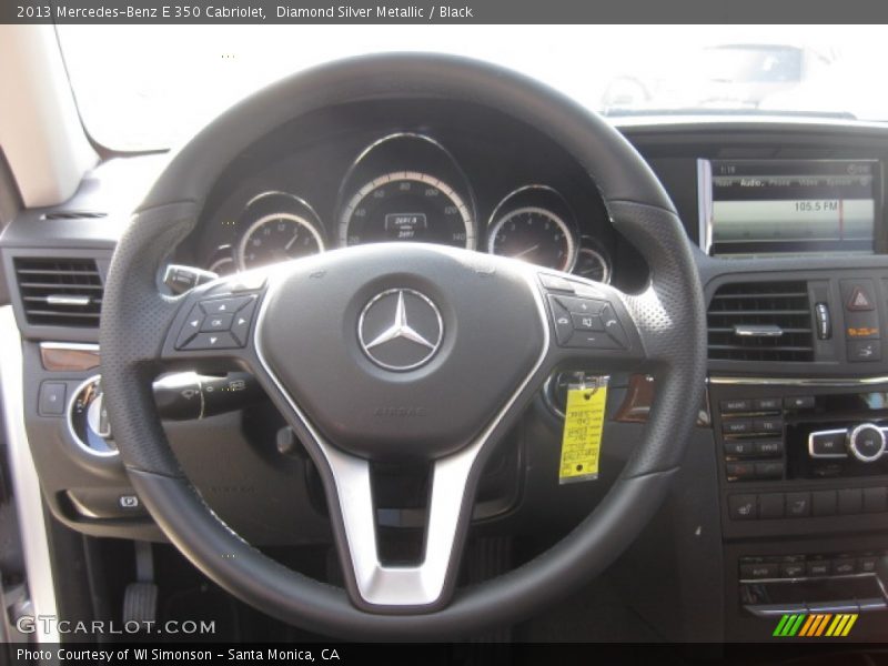 Diamond Silver Metallic / Black 2013 Mercedes-Benz E 350 Cabriolet