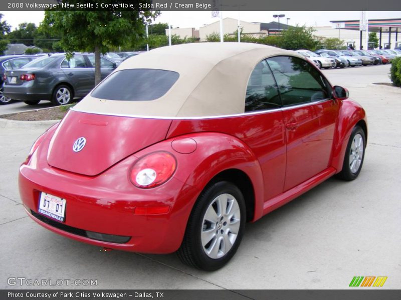 Salsa Red / Cream Beige 2008 Volkswagen New Beetle S Convertible