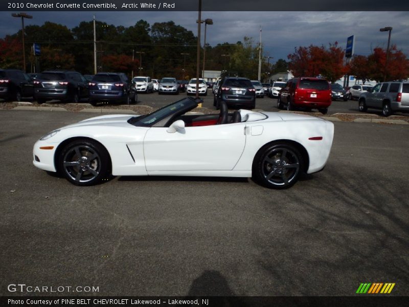 Arctic White / Red 2010 Chevrolet Corvette Convertible