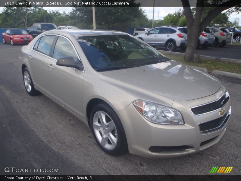 Gold Mist Metallic / Cocoa/Cashmere 2010 Chevrolet Malibu LS Sedan