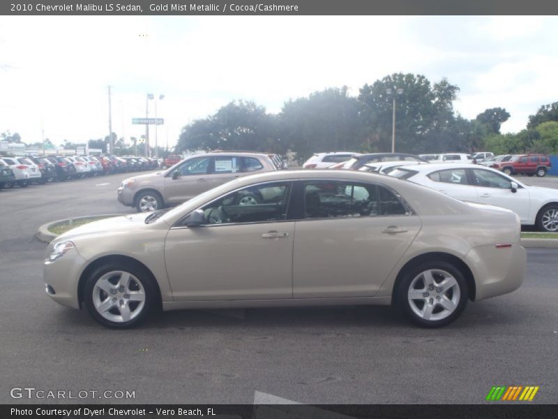 Gold Mist Metallic / Cocoa/Cashmere 2010 Chevrolet Malibu LS Sedan