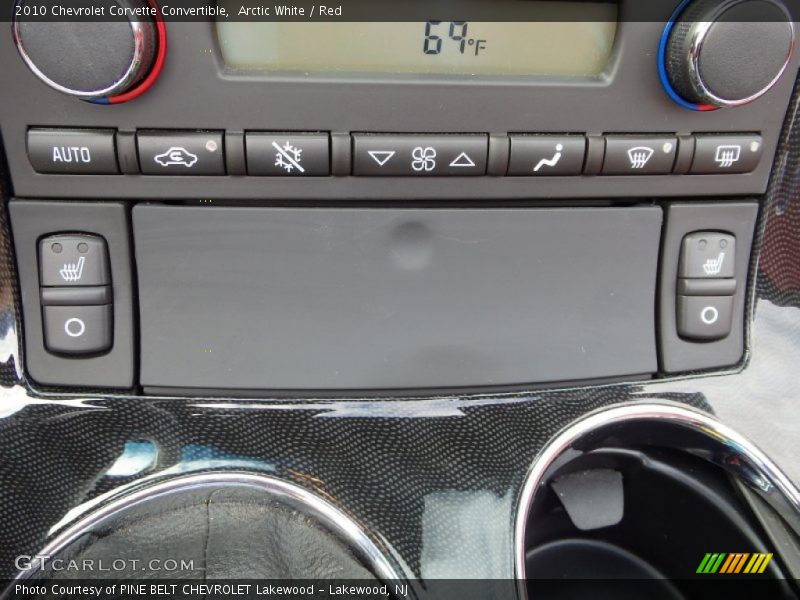 Arctic White / Red 2010 Chevrolet Corvette Convertible