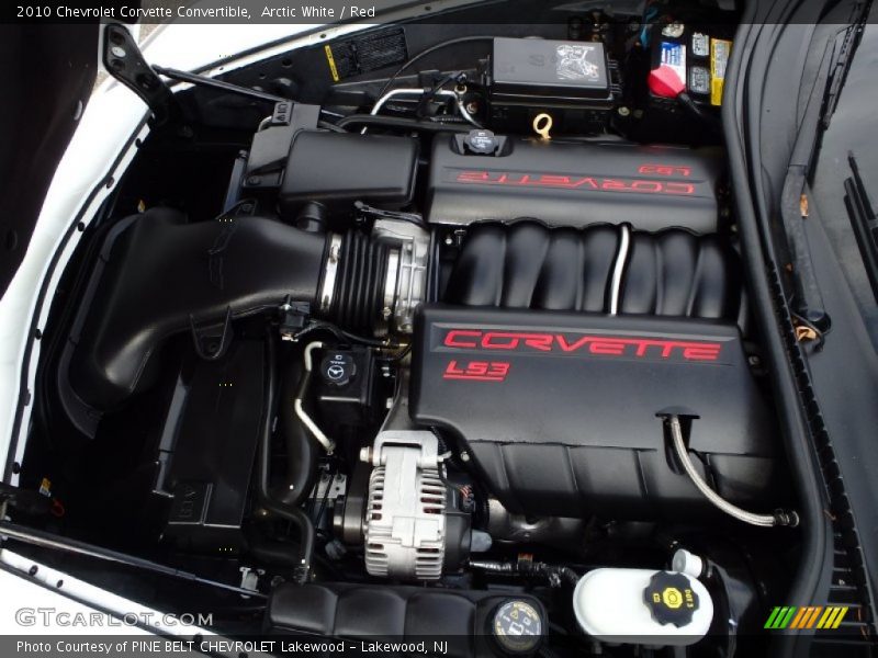 Arctic White / Red 2010 Chevrolet Corvette Convertible