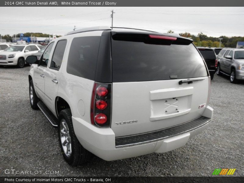 White Diamond Tricoat / Ebony 2014 GMC Yukon Denali AWD