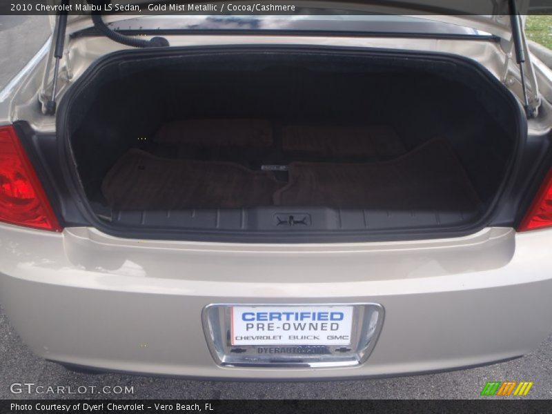 Gold Mist Metallic / Cocoa/Cashmere 2010 Chevrolet Malibu LS Sedan