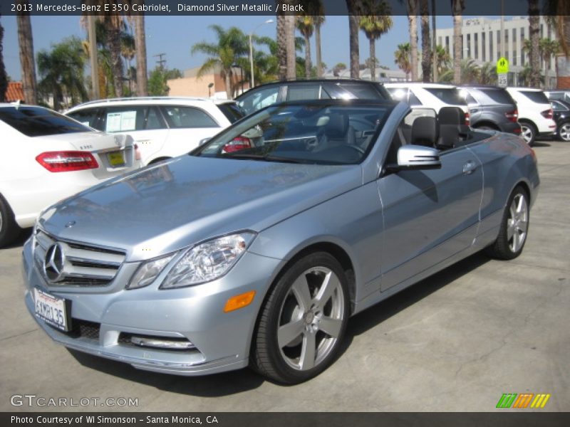 Diamond Silver Metallic / Black 2013 Mercedes-Benz E 350 Cabriolet