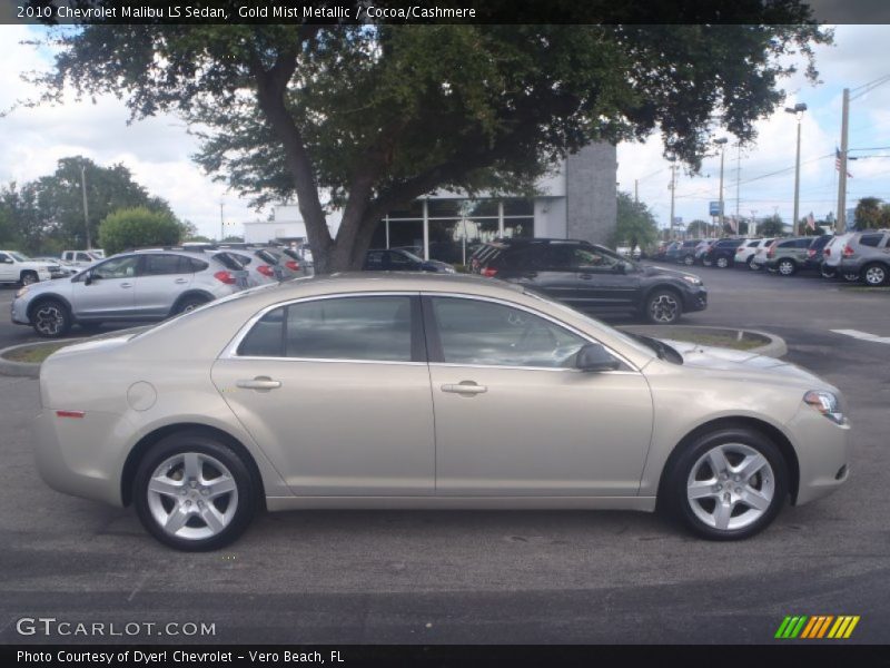Gold Mist Metallic / Cocoa/Cashmere 2010 Chevrolet Malibu LS Sedan