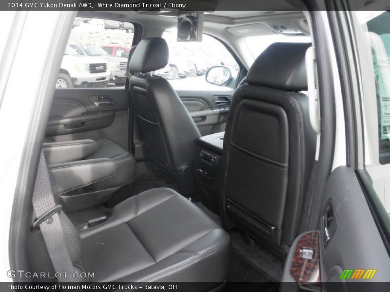 White Diamond Tricoat / Ebony 2014 GMC Yukon Denali AWD