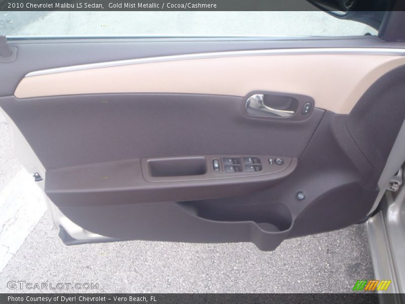 Gold Mist Metallic / Cocoa/Cashmere 2010 Chevrolet Malibu LS Sedan