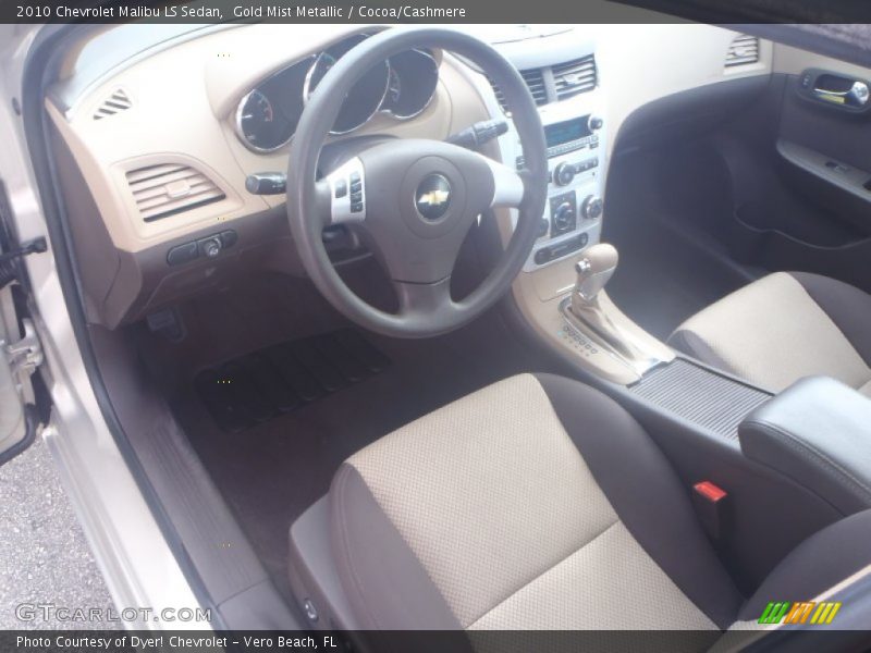 Gold Mist Metallic / Cocoa/Cashmere 2010 Chevrolet Malibu LS Sedan