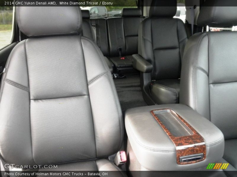 White Diamond Tricoat / Ebony 2014 GMC Yukon Denali AWD
