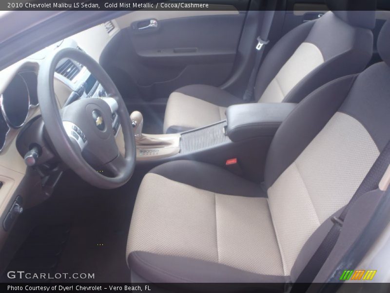 Gold Mist Metallic / Cocoa/Cashmere 2010 Chevrolet Malibu LS Sedan