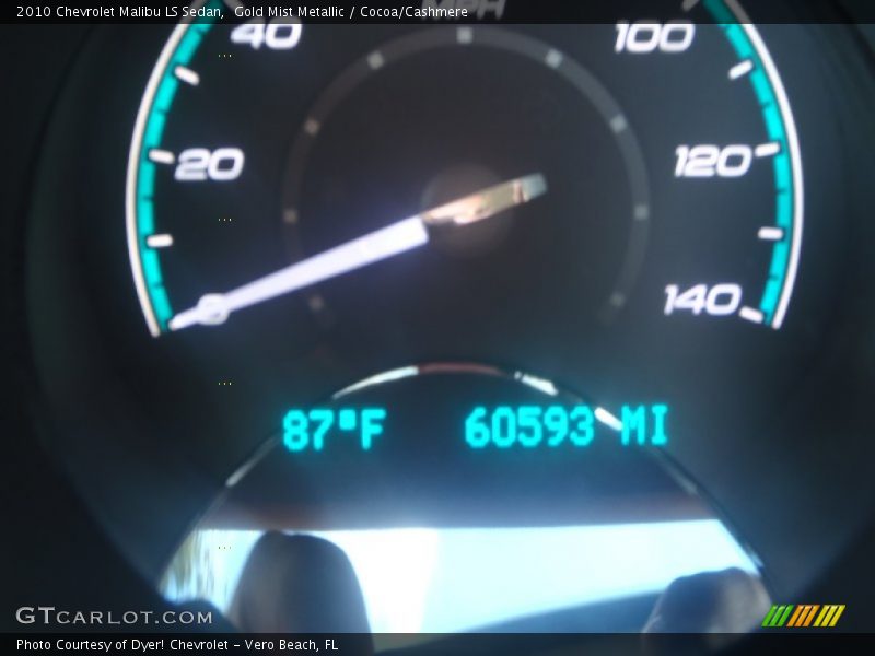 Gold Mist Metallic / Cocoa/Cashmere 2010 Chevrolet Malibu LS Sedan