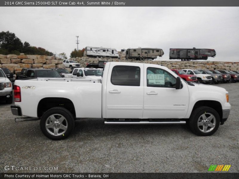 Summit White / Ebony 2014 GMC Sierra 2500HD SLT Crew Cab 4x4