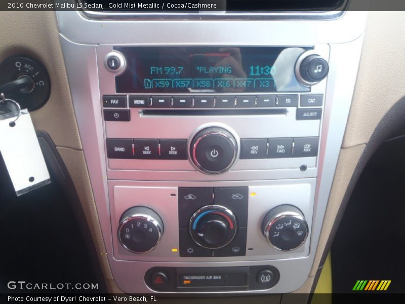 Gold Mist Metallic / Cocoa/Cashmere 2010 Chevrolet Malibu LS Sedan