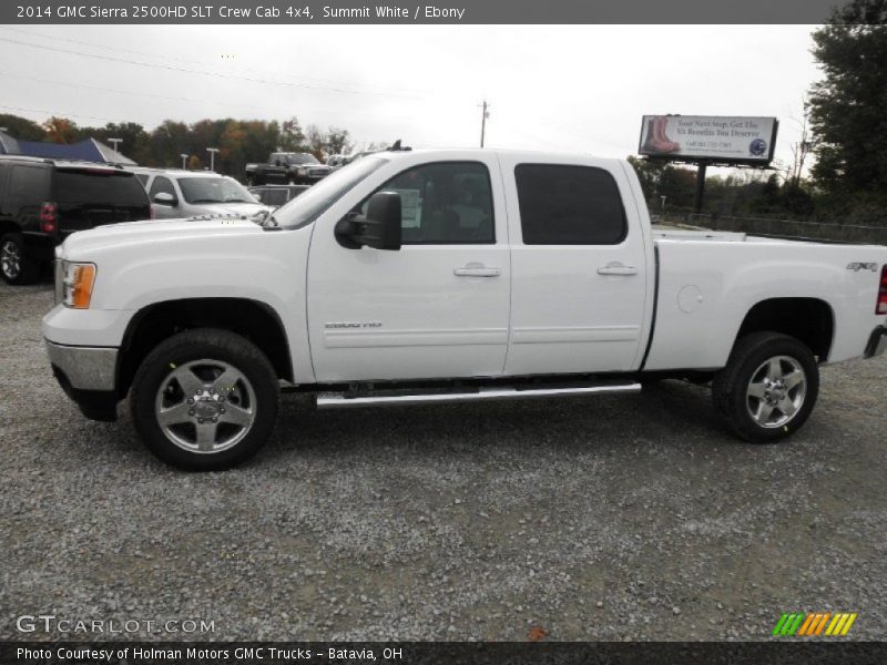 Summit White / Ebony 2014 GMC Sierra 2500HD SLT Crew Cab 4x4