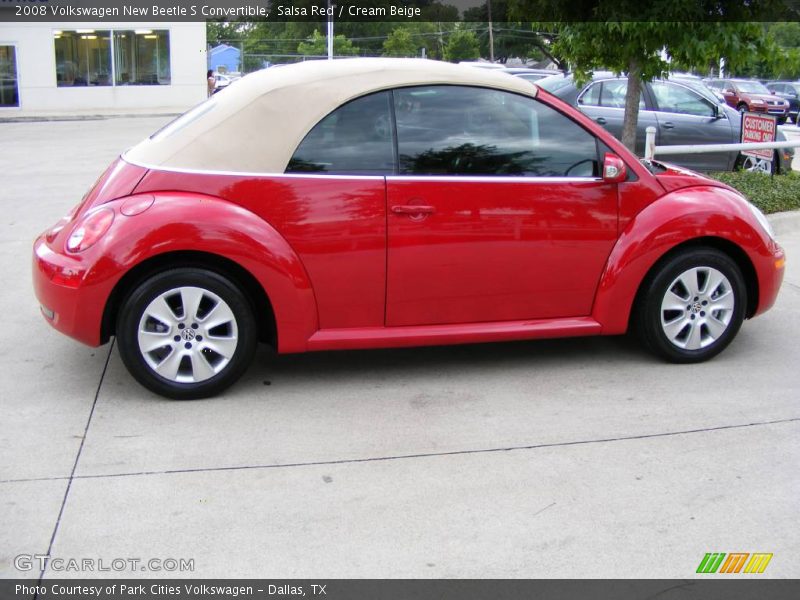 Salsa Red / Cream Beige 2008 Volkswagen New Beetle S Convertible