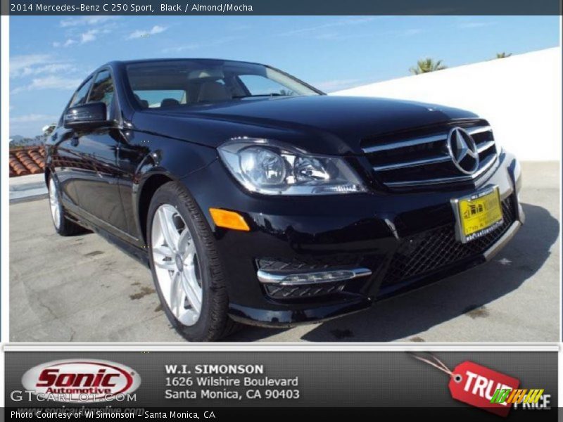 Black / Almond/Mocha 2014 Mercedes-Benz C 250 Sport