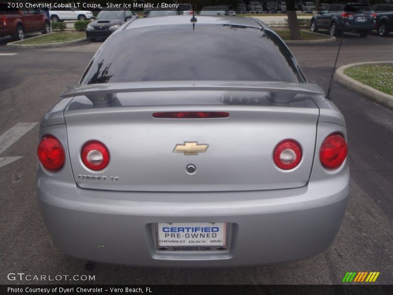 Silver Ice Metallic / Ebony 2010 Chevrolet Cobalt LT Coupe