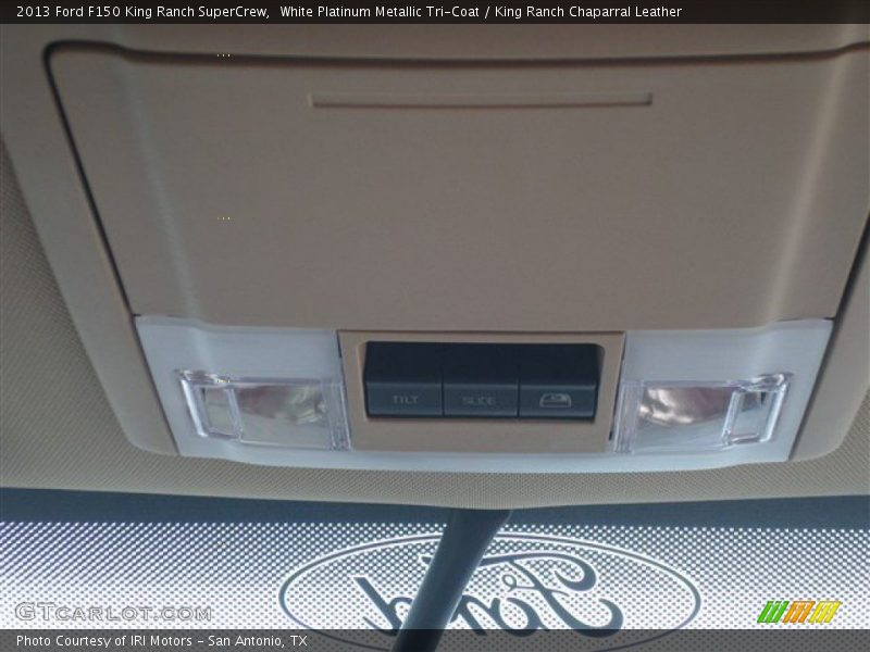 White Platinum Metallic Tri-Coat / King Ranch Chaparral Leather 2013 Ford F150 King Ranch SuperCrew