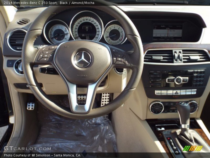 Black / Almond/Mocha 2014 Mercedes-Benz C 250 Sport