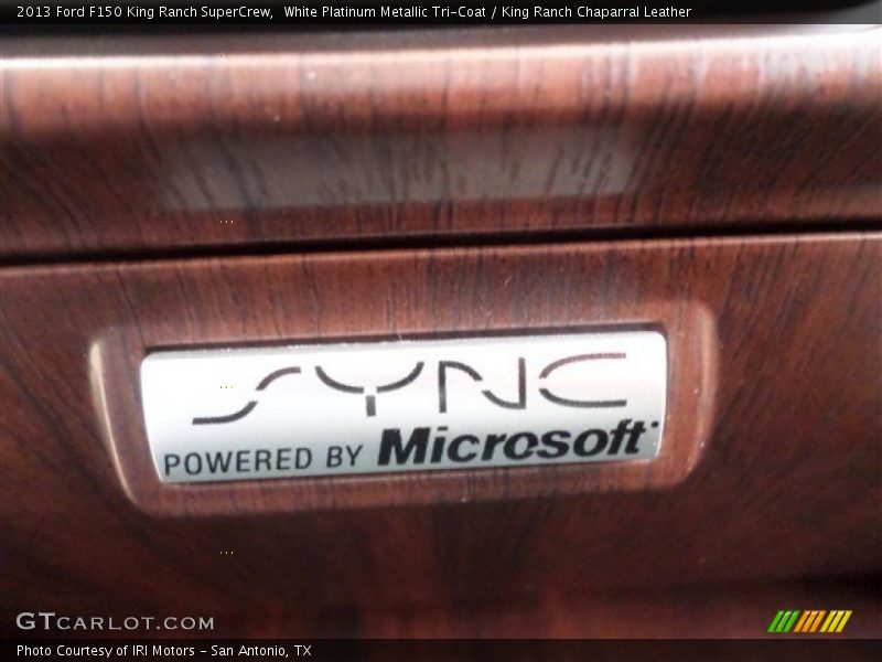 White Platinum Metallic Tri-Coat / King Ranch Chaparral Leather 2013 Ford F150 King Ranch SuperCrew