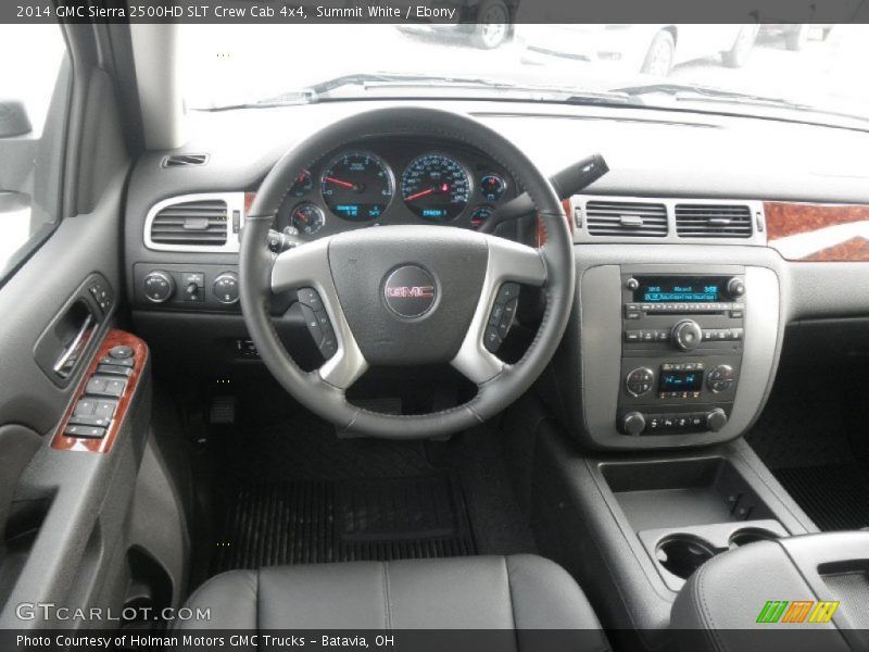 Summit White / Ebony 2014 GMC Sierra 2500HD SLT Crew Cab 4x4