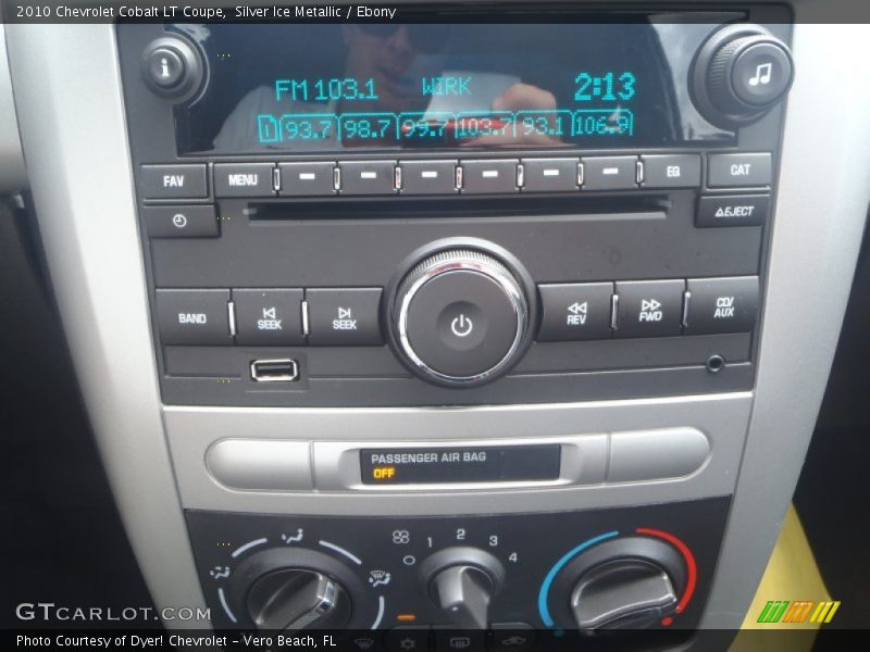 Silver Ice Metallic / Ebony 2010 Chevrolet Cobalt LT Coupe