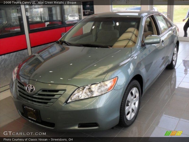 Aloe Green Metallic / Bisque 2008 Toyota Camry LE