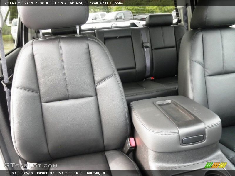 Rear Seat of 2014 Sierra 2500HD SLT Crew Cab 4x4