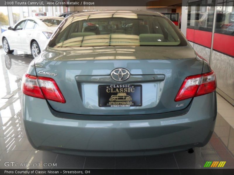 Aloe Green Metallic / Bisque 2008 Toyota Camry LE