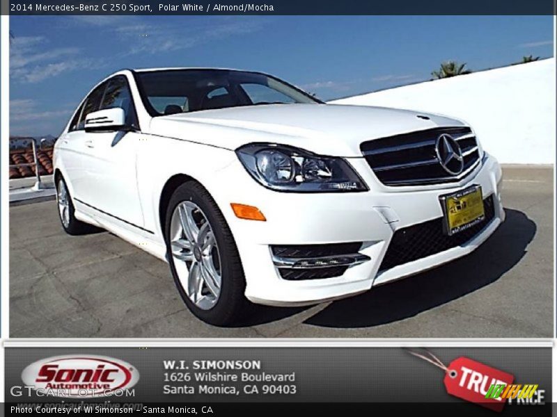 Polar White / Almond/Mocha 2014 Mercedes-Benz C 250 Sport