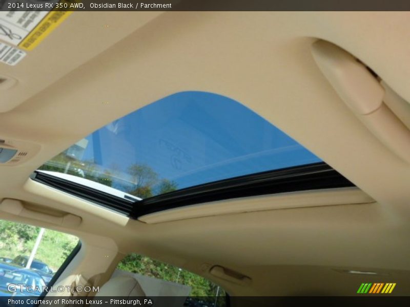 Obsidian Black / Parchment 2014 Lexus RX 350 AWD