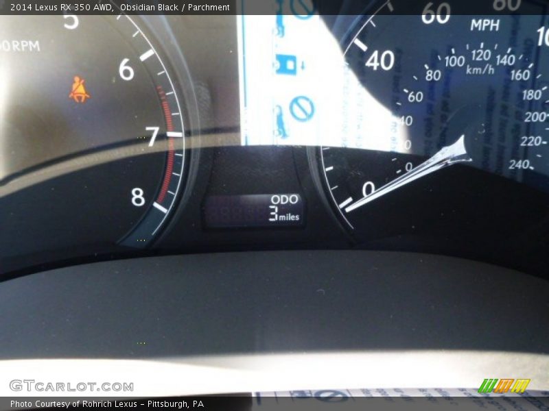 Obsidian Black / Parchment 2014 Lexus RX 350 AWD