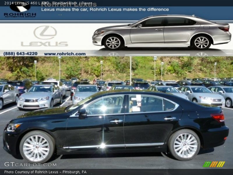 Obsidian Black / Flaxen 2014 Lexus LS 460 L AWD