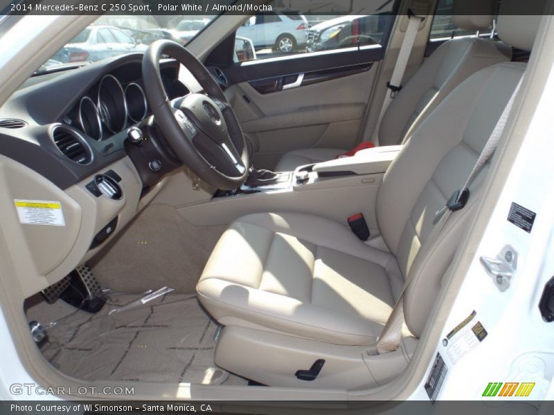 Polar White / Almond/Mocha 2014 Mercedes-Benz C 250 Sport